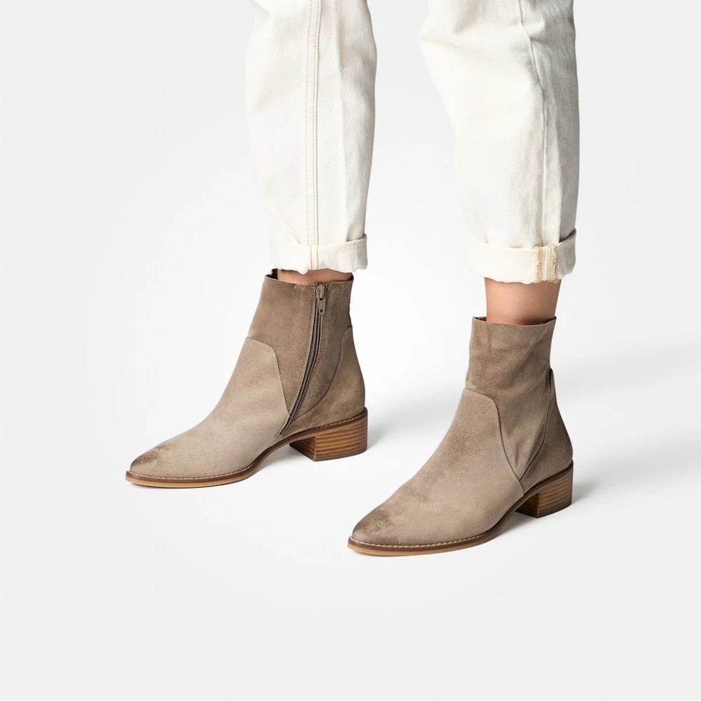 Paul Green Willow Ankle Bootie Size 6.5 in Beige